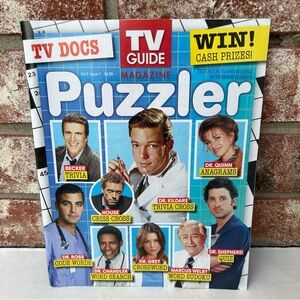 TV Guide Magazine Puzzler TV Docs Vol 2 Issue 1 September 2021 Dr Shepherd, Ross